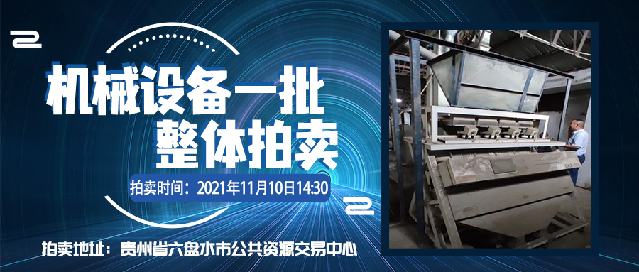 贵州立丰拍卖有限公司拍卖机械设备1批（整体拍卖）拍卖公告